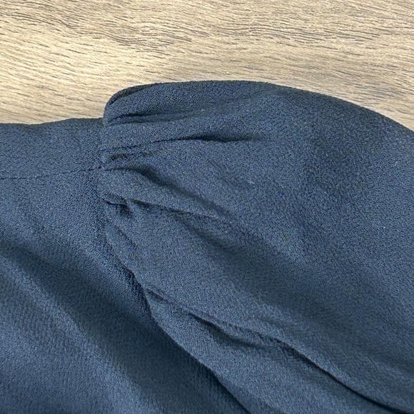 Reformation Ottessa Dress Black Long Sleeve Front Cutout Mini Dress Small - Picture 7 of 9